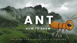 How to draw an Ant/ Ant DRAWING/ DRAWING FOR KIDS/ Ant DRAWING by Anits Academy 