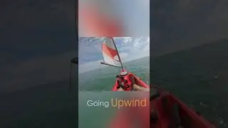 My second try: after some reading about kayak sailing #falconsail
