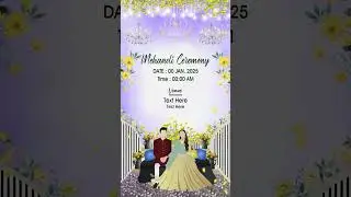 vertical Wedding invitation Edius Project-68 |Whatsapp Invitation |Edius 7-8-9-10-11 (M-9414402138)