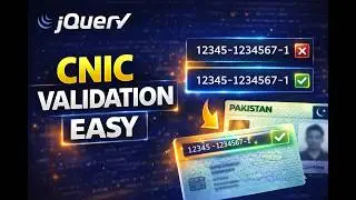 cnic validation using jquery mask method