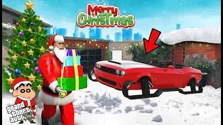 Franklin & Shinchan Found Rare Santa Car In GTA 5 | And Celebrate Christmas