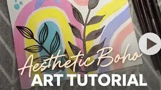 Aesthetic Boho Art#art# Youtubevideo#trendingvideo#viralart#artistic #acrylicpaintingforbeginners