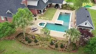 New driveway construction and custom backyard in Dallas  by Keane Landscaping