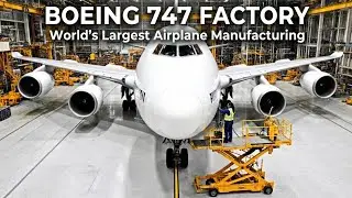 Boeing 747 Factory Production - Complete Manufacturing Process from Aluminum to Flight ✈️