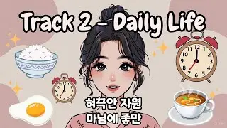 Learn Korean With Music 🎵 | TRACK 2: DAILY LIFE (나의 하루) | Easy Korean for Beginners