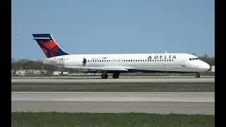 Delta 717 take off, DTW