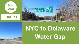 Driving from NYC to Delaware Water Gap | New Jersey | USA