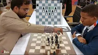 Iniyan Pa smoothly liquidates into a Rook endgame against Dylan Isidro Berdayes Ason