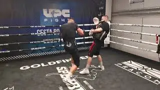 Vasil Duc&aacute;r training before the fight with Ryan Rozicki