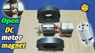 Open डीसी motor magnet टेस्ट without DC motor मैग्नेट | at home 