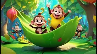 Five Little Monkeys Build a Bright Leaf Playground | Best Nursery Rhymes and Kids Songs Collection