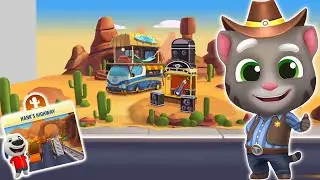Talking Tom Gold Run Cowboy Tom Gameplay Part 69 - Hank's Highway Run!