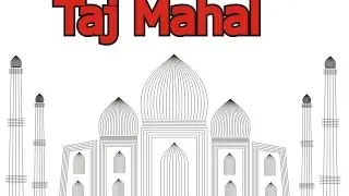Corel Draw making Taj Mahal