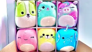SQUISHMALLOWS Holiday Bright Squad Review!!! 2021 Kelly Toys Squishmallows 6-Pack Unboxing!!!
