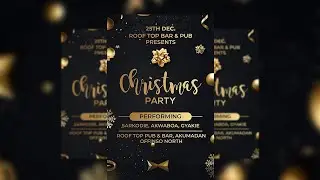 How to Create a Christmas Party Invitation Flyer in Photoshop: Step-by-Step Tutorial
