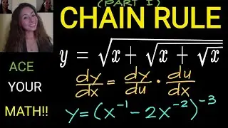 CALCULUS: (Part 1) CHAIN RULE SOLVED PROBLEMS || DERIVATIVES RULES || Jane Maciejewski