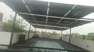 Elevated solar structure .