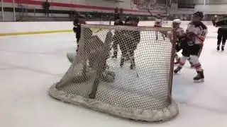 Pomerantz goal for Flyers Bantam A vs Richmond Thunder