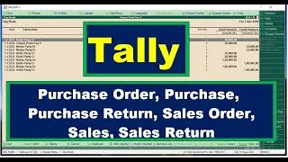Purchase Return #PurchaseOrder #DebitNote #CreditNote #SalesOrder #Tallytutorial #Careerpointces