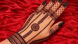 Very beautiful back hand mehndi design | easy and simple back hand mehndi design | Mehndi designs 