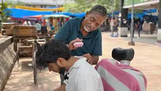 ASMR Barber Waris - $5 Face Massage, Ear Cleaning & Relaxing Head Massage (Relaxing Street Service)