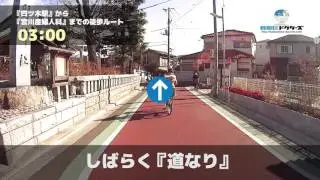 宮川産婦人科の徒歩ルート（四ツ木駅・産婦人科）