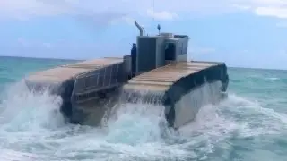 U.S. Marines' Prototype Tank/Paddleboat Hybrid: Ultra Heavy-Lift Amphibious Connector