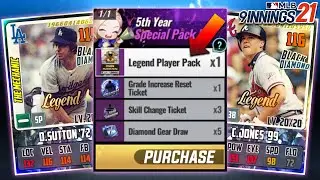MLB 9 Innings 21 - New Legend Player Packs!