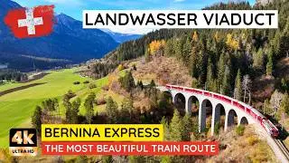 Switzerland's Legendary Train Route | Landwasser Viaduct + Bernina Express in 4K