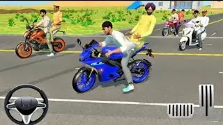 Drive bike KTM Duke, R15 and scooter on stunt road in game 😱🎯&nbsp;#tractorgame&nbsp;#androidgames&nbsp;#game