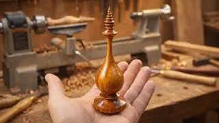 woodturning A Pine‑Tip Finial Perfect for Christmas