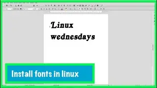 Linux Wednesdays #12 Install fonts
