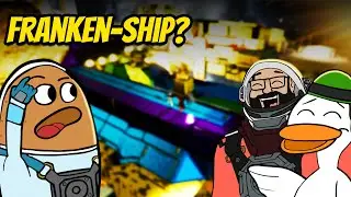 WE BUILT A SHIP OUT OF OUR ENEMIES! | Space Engineers Multiplayer
