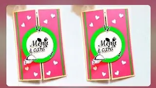 Menu Card design ll Menu Card kaise banaye ll menu card design for school project l #38