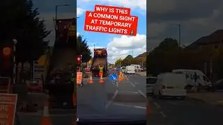 Bad Drivers UK | Common Sight At Temporary Traff.....#worstdrivers #dodgydrivers #automobile