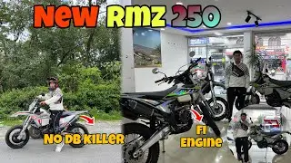 New RMZ250😍In Pokhara//Babal Power RMZ250 Dirt Bike Ko😳//No Db Killer In This Bike🤔//Fully New Bike😱