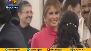 CM KCR Meets Donald Trump at Rashtrapati Bhavan