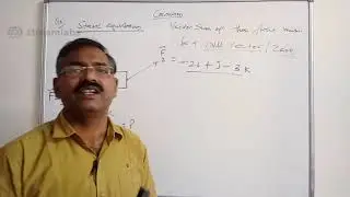 Parallelogram law of vector addition and numerical