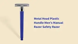 Metal Head Plastic Handle Men's Manual Razor Safety Razor
