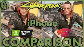 Cyberpunk 2077: сравнение браузеров Geforce Now и Stadia для iPhone и Safari