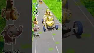 Italian Brainrot Memes Crossing Over Balerina Capuchina Sliding Bridge! - BeamNG.Drive