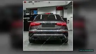 For Audi A3 8Y S3 RS3 Sedan 20212024 Rear Boot Spoiler Cap Wing Car Rear Trunk Roof Lip Spoiler