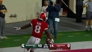 Kaelon Black Up the Middle for the TD vs. Michigan State | Indiana Football | 10/18/25