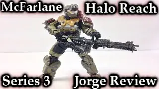 McFarlane Halo Reach | Spartan Jorge | Action Figure Review | Series 3