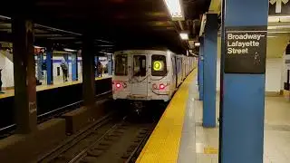 (E) & (Q) Train Action via 6th Avenue Line [with (D) train]