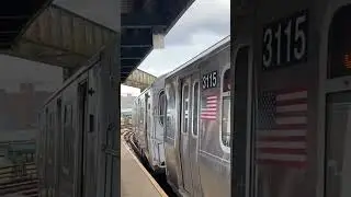 R160A and R179 (J) trains depart Alabama Avenue