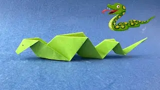 Serpente Origami | Come Fare un Serpente di Carta | Animali di origami