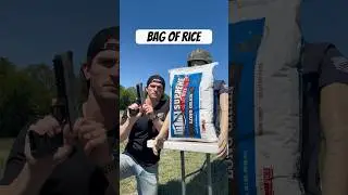 50 Pound Bag of Rice vs 50 Cal Sniper Rifle