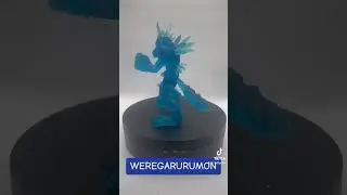 WEREGARURUMON #digimon #3d #shorts #short #shortvideo #youtubeshorts #viral #resin #youtube #gaming