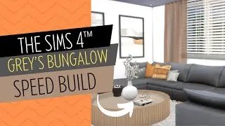 The Sims 4&trade; || Grey's Bungalow || #CCspeedbuild